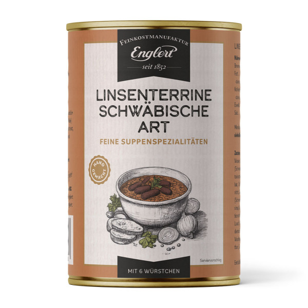 Linsenterrine "Schwäbische Art", 390ml / Dose